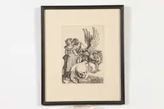Untitled by Charles Amand-Durand, Coat of arms with a skull Albrecht Durer's Coat of arms with a skull, circa 1870, photogravure (héliogravure) reproducti, sold Sep 2021