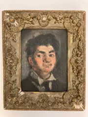 Henrik Major, Teenager Gazing, Oil on board
