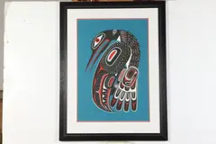 Floyd Joseph, Protection, Serigraph on paper numbered 65/180 and signed "Tyee CHIEF Floyd Joseph" in the lower right hand corner