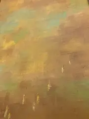 John St. John, Yellow Sky, Oil on canvas