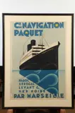 Max Ponty, Untitled, Cie de Navigation Paquet "Maréchal Lyautey," circa 1925, lithograph in colours, printed by Hachard & Cie. (Paris)