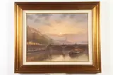 Elena Markow, Moonlight over the Seine, Pastel on paper