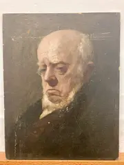 The Viennese Banker by Adolf Kaufmann, Oil on board, sold Nov 2021