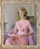 Stanislav Rembski, Portrait of Dorothy Rembski, HIS WIFE, oil in canvas