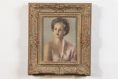 Lloyd B. Embry, Portrait of Sue Vaughn Norton, Oil on Canvas