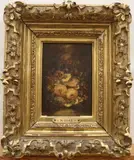 Flowers by Narcisse-Virgilio Diaz de la Pena, Oil on board, sold Nov 2021