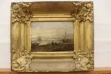 Seaside scene by English School, Oil on canvas, sold Nov 2021