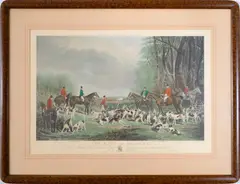 John Wray Snow, The Meet At Blagdon, Reads "To Sir Matthew White Ridley Bart, this engraving from the original picture in his possession, with permission most respectfully dedicated by his most obedient servants the publishers."