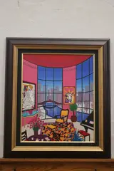 Fanch Ledan, Interior With Lichtenstein 2006, Limited Edition Giclee on Canvas