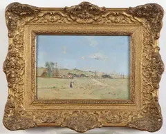 Victor Viollet-Le-Duc, Paysage du Mid de la France, Oil on canvas