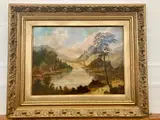 Richard Wilson, Italianate Panoramic Landscape, Oil on board