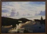 Ian John Hornak, Frederick's Window: Variation # 4 (Water and Mist), 1981, Acrylic on canvas