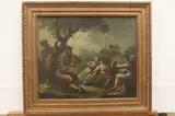 French School, Young Satyr Playing Flute for a Nymph