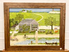 Mildred Dischinger, Untitled, Springtime in New England, oil on board