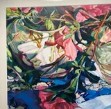 Catherine Behrent, Still Life in the Wind, Oil on paper