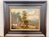 Dirk Maes, The Royal Procession, circa 1690, Oil on board