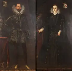 Jean Bahuet, Leonora Sanvitale and Giulio Tiene, Oil on canvas