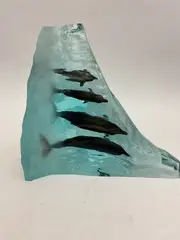 Robert Wyland, Perfect Wave, 2003, Mixed media sculpture: lucite, and acrylic