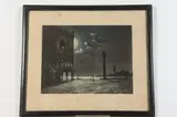 Aftter Marco Grubacs, Doge Palace and Column of St Mark, Early 20th Century colored photograph