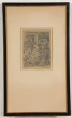 David Ericson, Manger Scene, Pencil signed lower left hand side