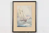 Dwyer, The Agnes D.M, Watercolor on paper