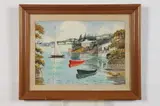 Mary Zuill, Harbour Scene, Watercolor on paper