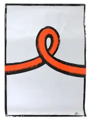 Untitled by Martin Sharp, 1942, 1967 a rare screenprint on Mylar 100 x 75cm, sold May 2022