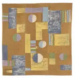 Michael O'Connell, 'Michael O'Connell (1898-1976) 'Squares and Circles' paste resist on cotton