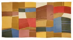 Michael O'Connell, Michael O'Connell (1898-1976) 'Abstract Blocks paste resist on cotton