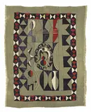 Michael O'Connell, 'Michael O'Connell (1898-1976) 'Bird and Vases' paste resist on rayon