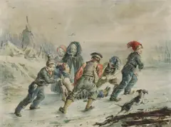 Alexandre-Marie Colin, Untitled, watercolour 17.3 x 23.3cm