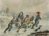 Alexandre-Marie Colin, Untitled, watercolour 17.3 x 23.3cm