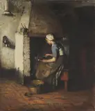 Jacques Cornelis Snoeck, Untitled, oil on canvas 40 x 34cm