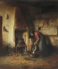 Jacques Cornelis Snoeck, Untitled, oil on canvas 40 x 35cm