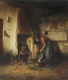 Jacques Cornelis Snoeck, Untitled, oil on canvas 40 x 35cm