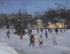 Andrei Kulakov, Untitled, oil on canvas 40 x 50cm