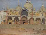 Harrington Mann, Untitled, oil on panel 18 x 23cm