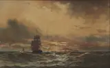 William Thomas Nicholas Boyce, Untitled, watercolour heightened with white 24 x 39cm (2)