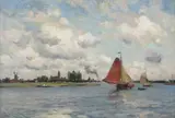 Edmund Aubrey Hunt, Untitled, oil on canvas 39.4 x 56.5cm