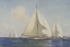 Martyn Richardson Mackrill, Untitled, watercolour heightened with white 47 x 67cm .