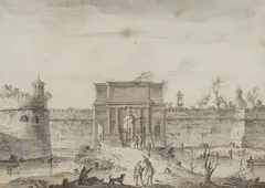 Francesco Zucchi, Untitled, vol XIX brown ink and wash 14.8 x 20.2cm