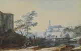 Alexandre Jean Noël, Untitled, watercolour and bodycolour 34.4 x 50cm Provenance: Sotheby's