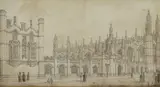 Untitled by Richard Banks Harraden, Cambridge pencil and brown washes 11.2 x 20cm, sold Mar 2022