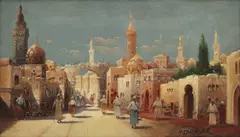 Henry Carnier, Untitled, oil on canvas 19 x 31.5cm