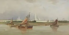George Sheffield, Untitled, watercolour 67 x 117cm
