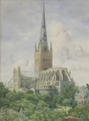 Henry Edward Tidmarsh, Untitled, G Lewis after J Butler Norwich Cathedral engraving 45 x 62cm (2)