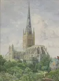 Henry Edward Tidmarsh, Untitled, G Lewis after J Butler Norwich Cathedral engraving 45 x 62cm (2)
