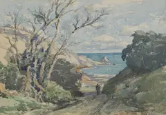 Untitled by Lamorna Birch, watercolour 24 x 34cm ., sold Mar 2022