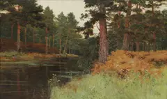 Melville Allan, Untitled, oil on canvas 76 x 127cm .