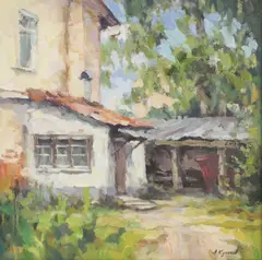 Andrei Kulakov, Untitled, oil on canvas 59 x 59cm